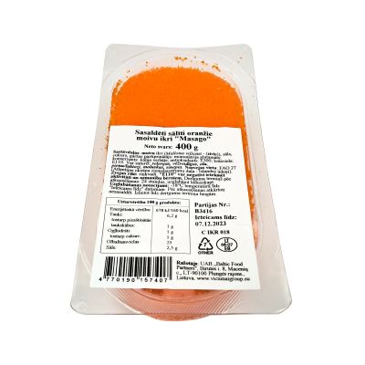 Ikrai oranžiniai sūdyti, šaldyti, Masago, 400 g